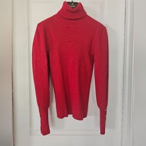 Ann Taylor Red Turtleneck Sweater